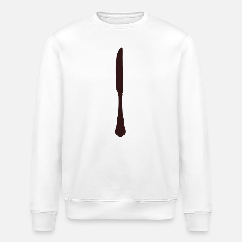 Messer Besteck - Stanley/Stella Unisex Bio-Sweatshirt ROLLER - Weiß