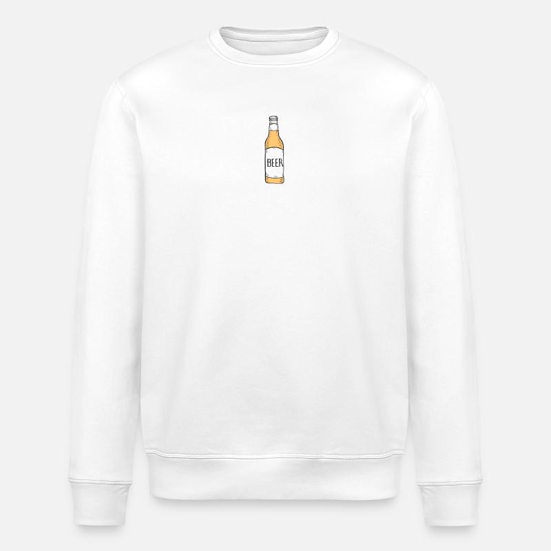Bouteille de bière - Sweat bio ROLLER Stanley/Stella Unisexe - blanc