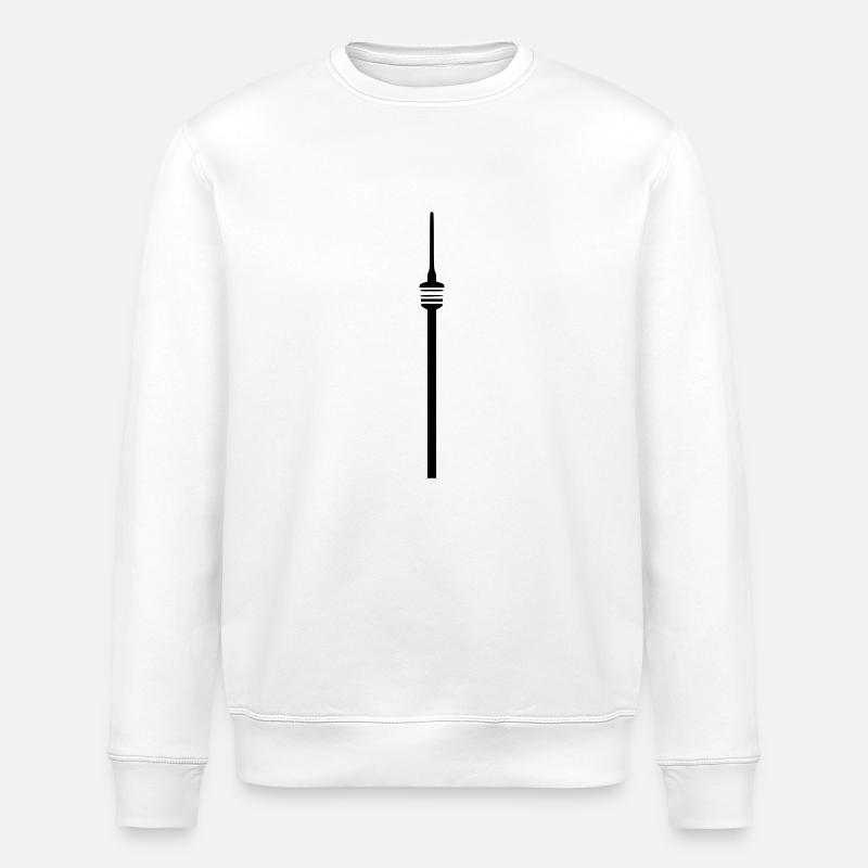 Stuttgart Fernsehturm - Stanley/Stella Unisex Bio-Sweatshirt ROLLER - Weiß
