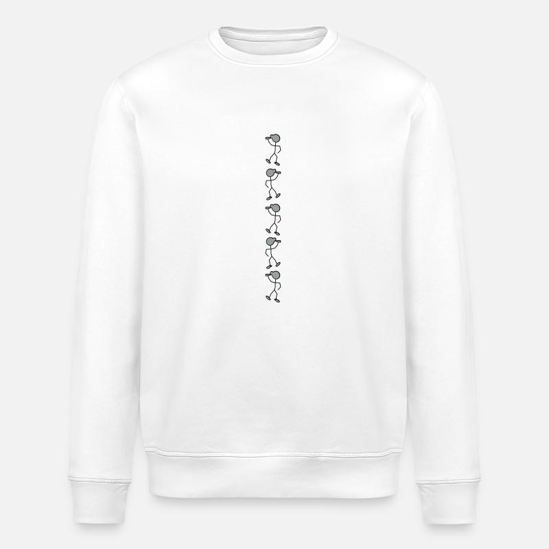 saufmaennchen_2_farbig_5_mal_untereinand - Stanley/Stella Unisex Bio-Sweatshirt ROLLER - Weiß