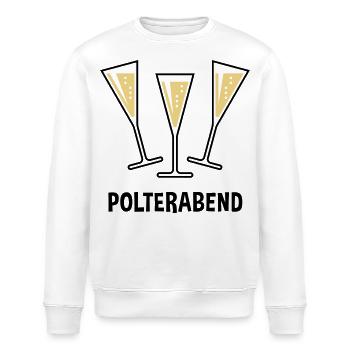 Polterabend (JGA / Sektgläser / Trichter Zu / 2C) - Stanley/Stella Unisex Bio-Sweatshirt ROLLER - Weiß - Vorne - Nik (191cm)