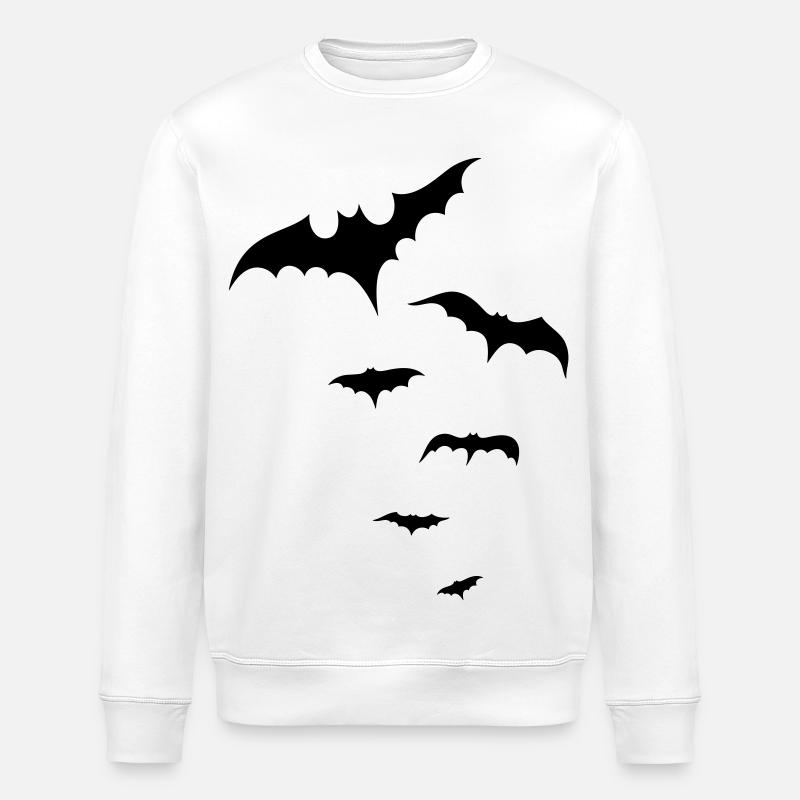 Les chauves-souris d’Halloween, a demandé - Sweat bio ROLLER Stanley/Stella Unisexe - blanc