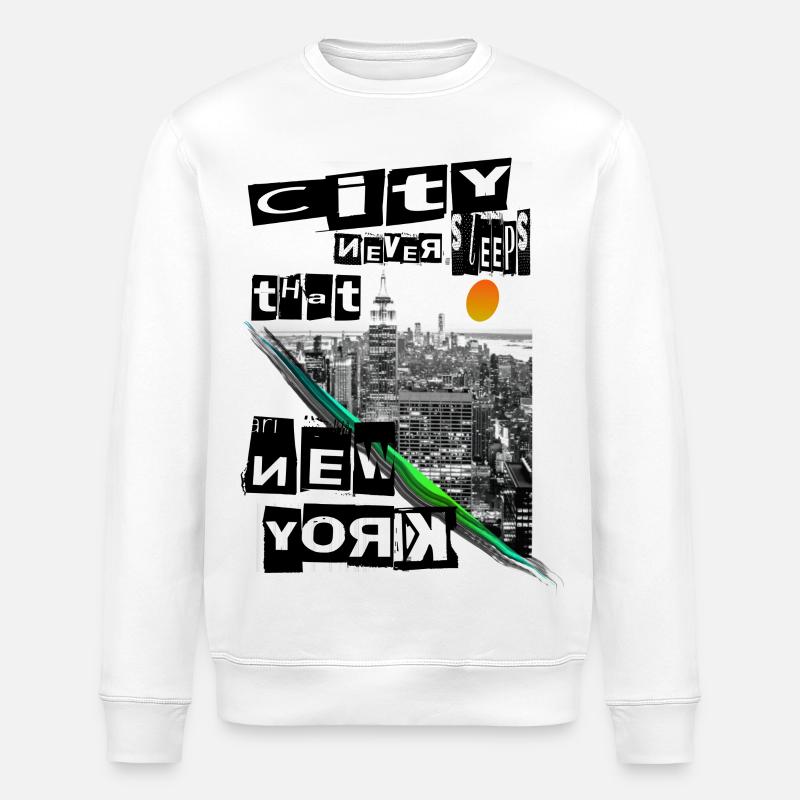 New York - Sweat bio ROLLER Stanley/Stella Unisexe - blanc