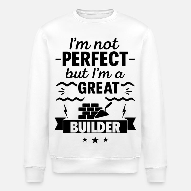 Pas parfait mais un grand maçon - Sweat bio ROLLER Stanley/Stella Unisexe - blanc