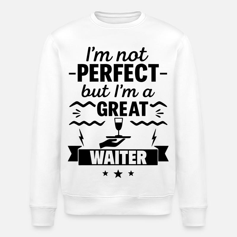 Pas parfait mais un super serveur - Sweat bio ROLLER Stanley/Stella Unisexe - blanc