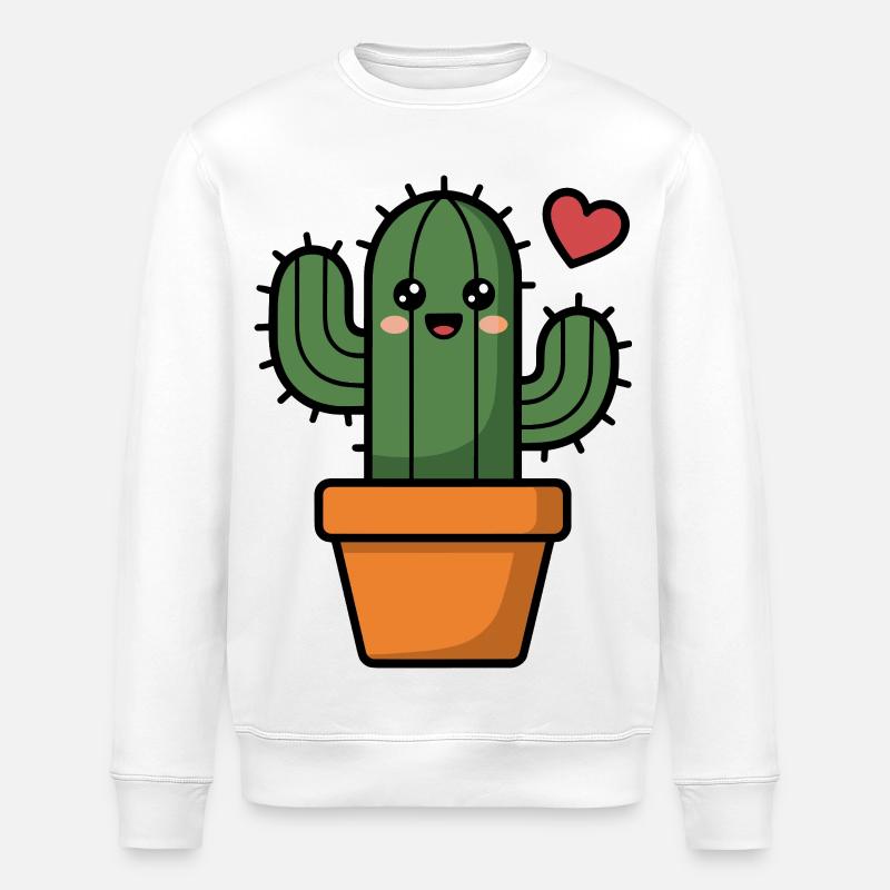 Cactus - Sweat bio ROLLER Stanley/Stella Unisexe - blanc