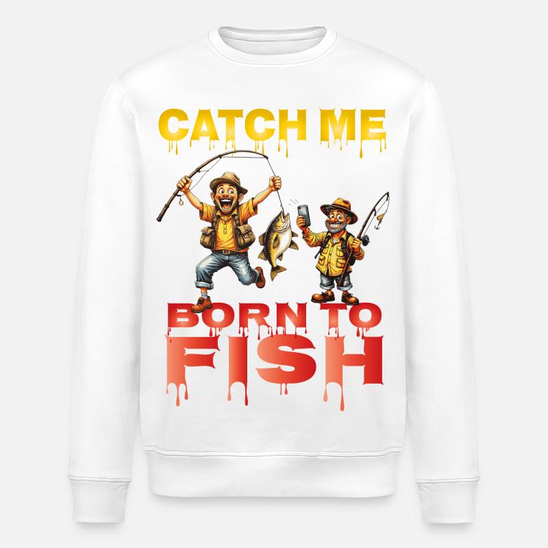 Catch_me_ - Stanley/Stella Unisex Bio-Sweatshirt ROLLER - Weiß