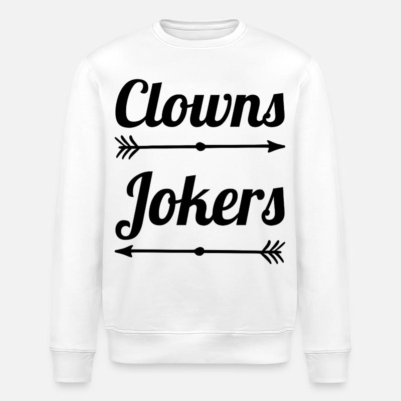 Clowns and Jokers Design – Fools & Jokers - Sweat bio ROLLER Stanley/Stella Unisexe - blanc