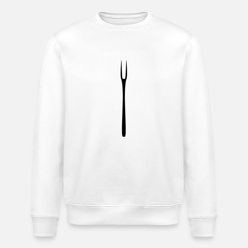 Grillgabel - Stanley/Stella Unisex Bio-Sweatshirt ROLLER - Weiß