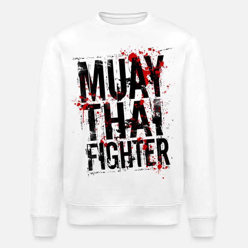 Muay Thai fighter - Sweat bio ROLLER Stanley/Stella Unisexe - blanc