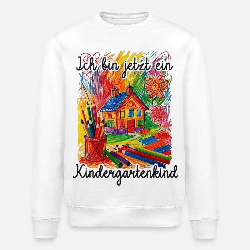 Kindergartner - Stanley/Stella ROLLER Unisex Organic Sweatshirt - white