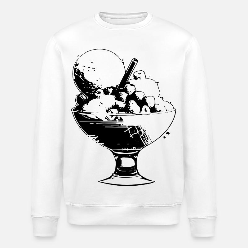 Sundae - Stanley/Stella ROLLER Unisex Organic Sweatshirt - white