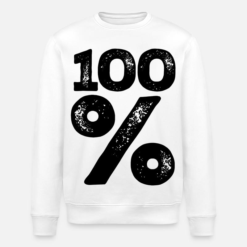 100% - Sweat bio ROLLER Stanley/Stella Unisexe - blanc