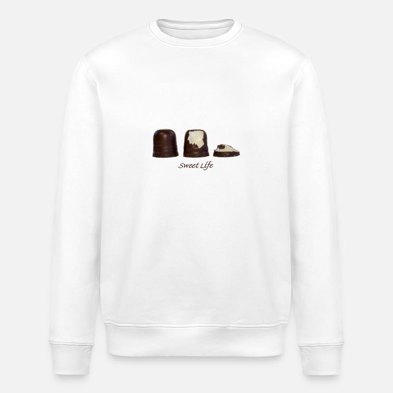 Süßes Leben - Stanley/Stella Unisex Bio-Sweatshirt ROLLER - Weiß