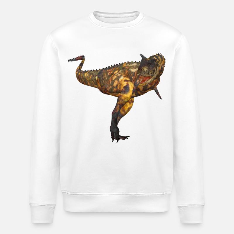 Carnotaurus - Stanley/Stella Unisex Bio-Sweatshirt ROLLER - Weiß