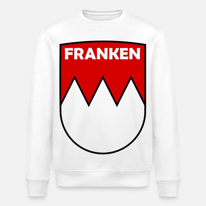 Die Franken - Stanley/Stella Unisex Bio-Sweatshirt ROLLER - Weiß
