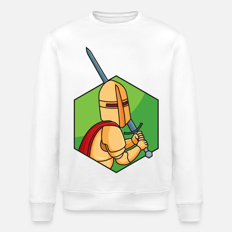 Petit Chevalier - Sweat bio ROLLER Stanley/Stella Unisexe - blanc