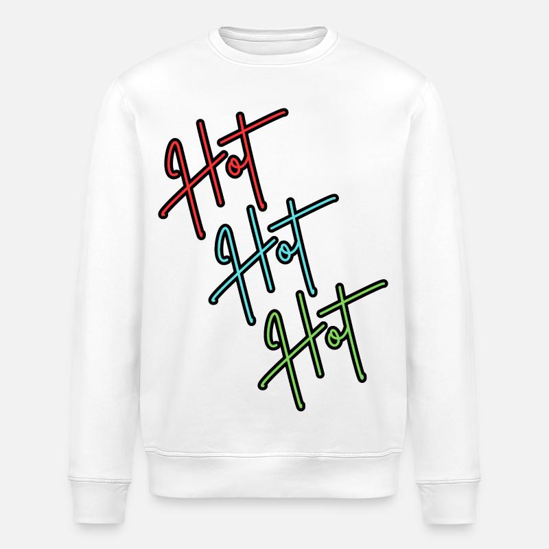 Chaud, chaud, chaud - Sweat bio ROLLER Stanley/Stella Unisexe - blanc
