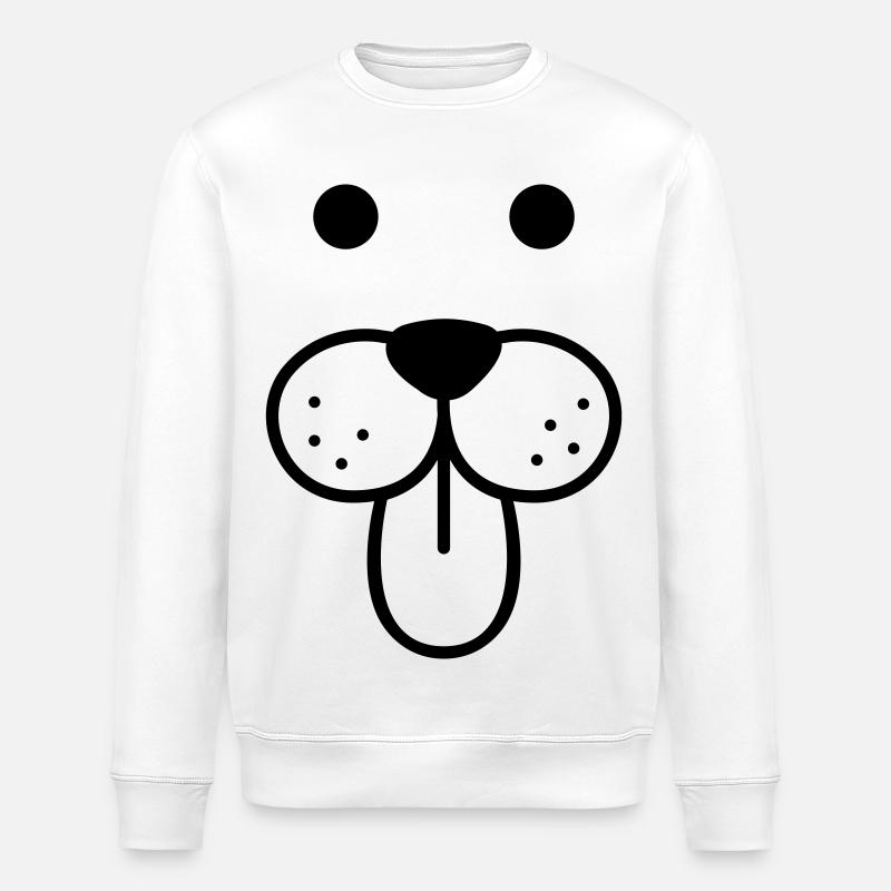 doggy face - Sweat bio ROLLER Stanley/Stella Unisexe - blanc