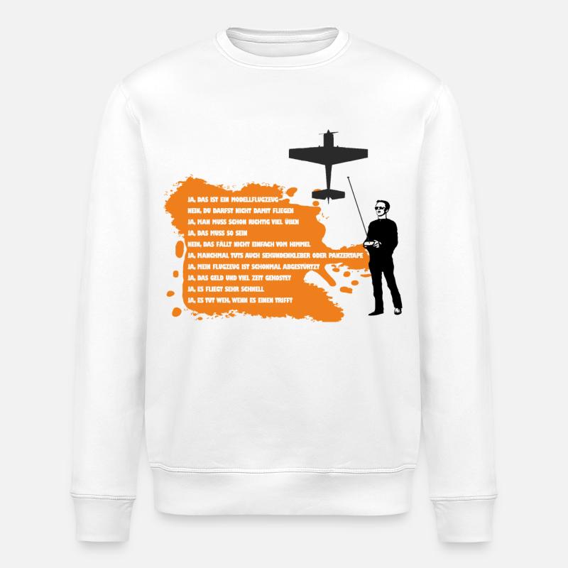 faq modellflug - Stanley/Stella Unisex Bio-Sweatshirt ROLLER - Weiß
