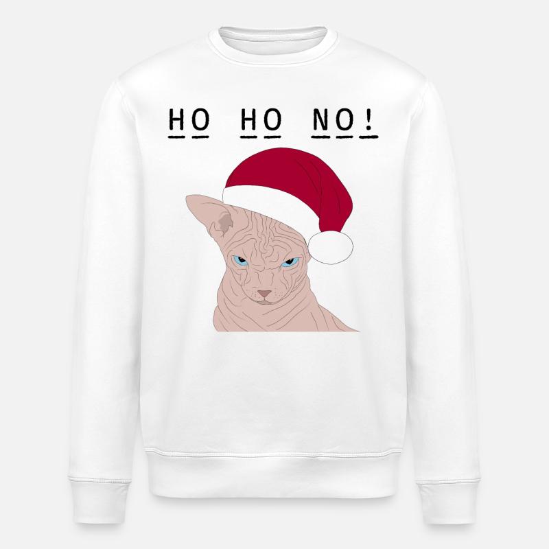 Ho ho nein! - Stanley/Stella Unisex Bio-Sweatshirt ROLLER - Weiß