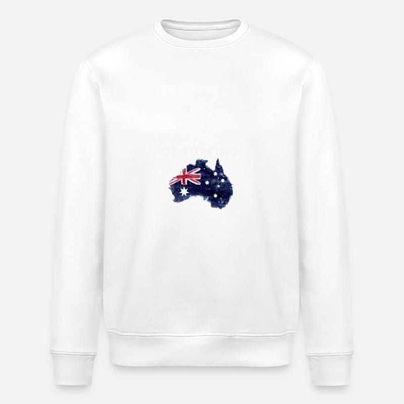 Surf Marley Beach - Stanley/Stella ROLLER Unisex Organic Sweatshirt - white
