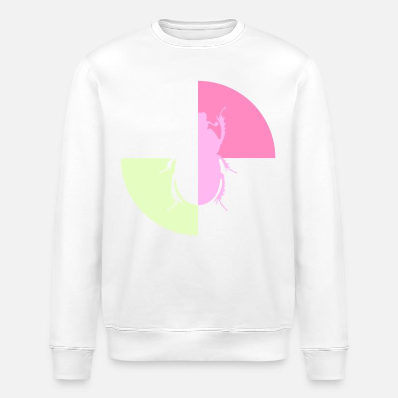 Duo White Pastel Pink - Stanley/Stella ROLLER Unisex Organic Sweatshirt - white