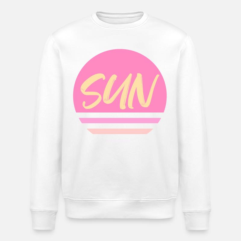 Jaune Soleil - Sweat bio ROLLER Stanley/Stella Unisexe - blanc