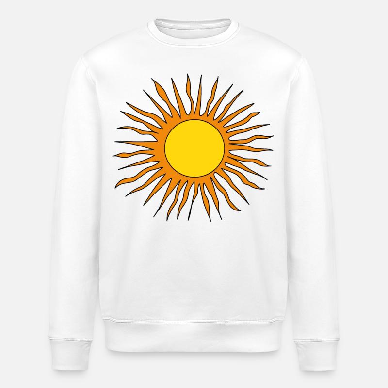 Soleil rétro - Sweat bio ROLLER Stanley/Stella Unisexe - blanc