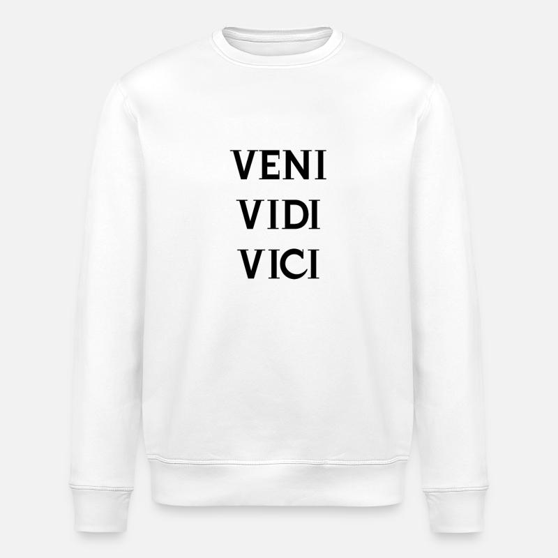 Veni vidi vici - Stanley/Stella ROLLER Unisex Organic Sweatshirt - white