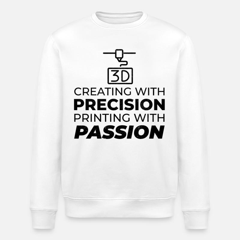 3D Printer 3D Printing - Stanley/Stella ROLLER Unisex Organic Sweatshirt - white