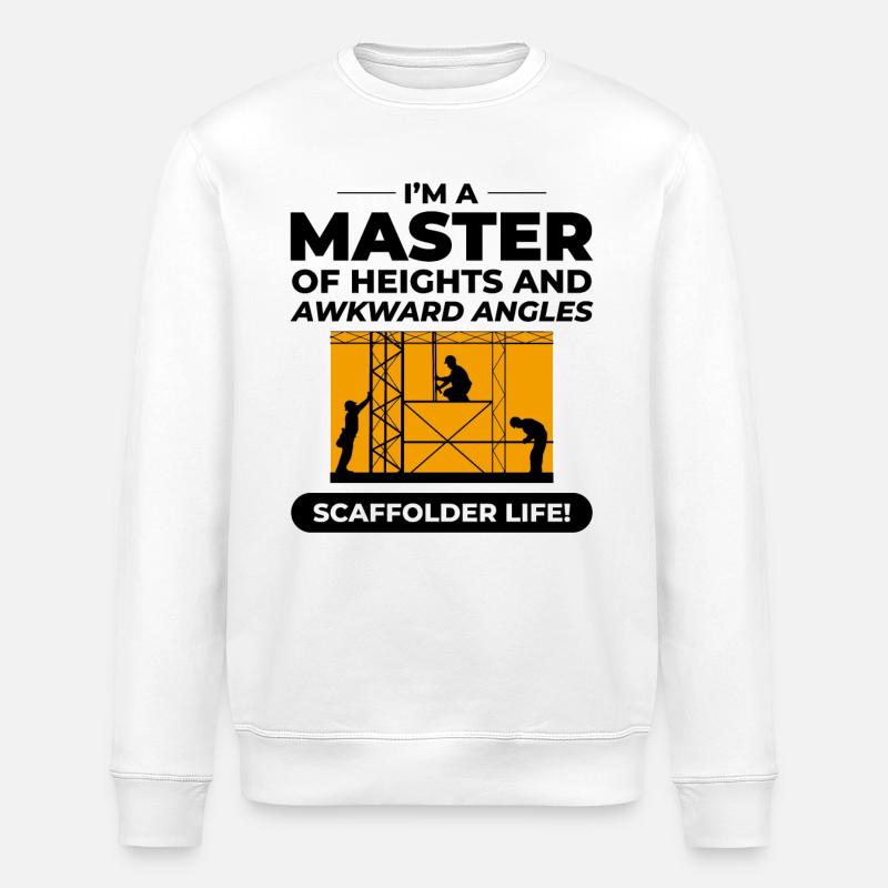 Gerüstbauer Gerüstbauer Gerüstbaubühne - Stanley/Stella Unisex Bio-Sweatshirt ROLLER - Weiß