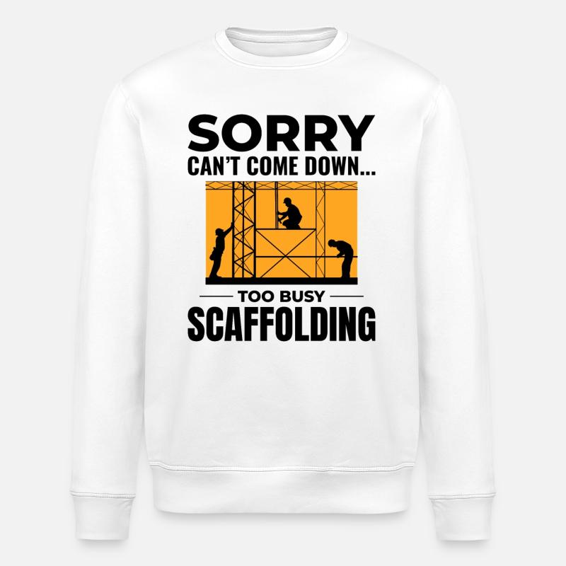Gerüstbauer Gerüstbauer Gerüstbaubühne - Stanley/Stella Unisex Bio-Sweatshirt ROLLER - Weiß