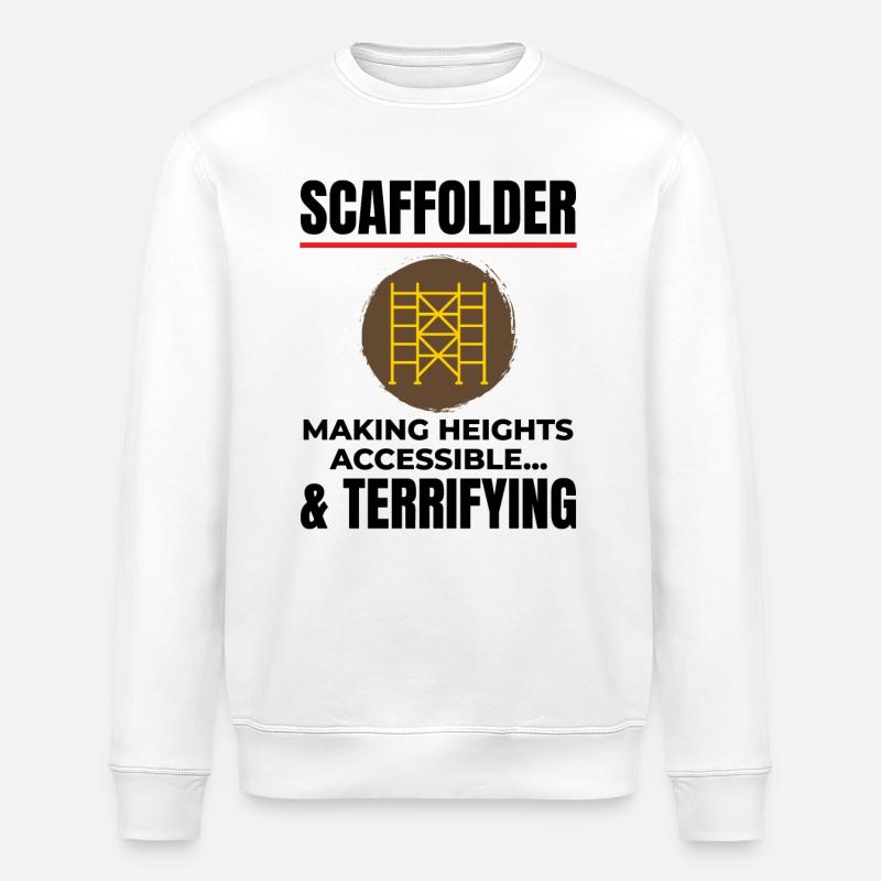 Gerüstbauer Gerüstbauer Gerüstbaubühne - Stanley/Stella Unisex Bio-Sweatshirt ROLLER - Weiß