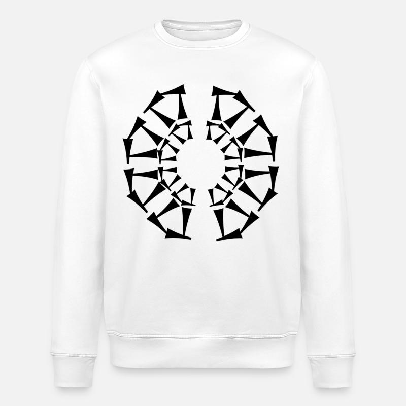 Tri-Circular design - Stanley/Stella ROLLER Unisex Organic Sweatshirt - white