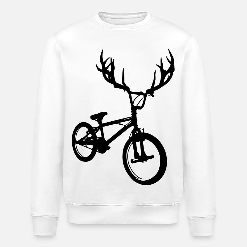 Wild bmx - Stanley/Stella ROLLER Unisex Organic Sweatshirt - white