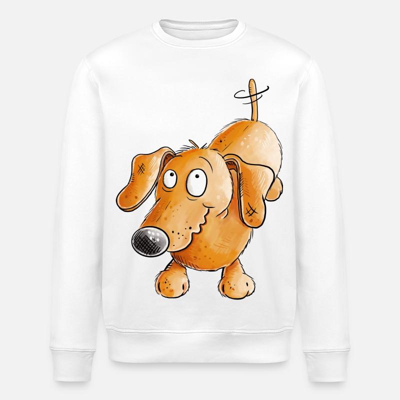 Joyeux teckel I Teckel I Chien - Sweat bio ROLLER Stanley/Stella Unisexe - blanc