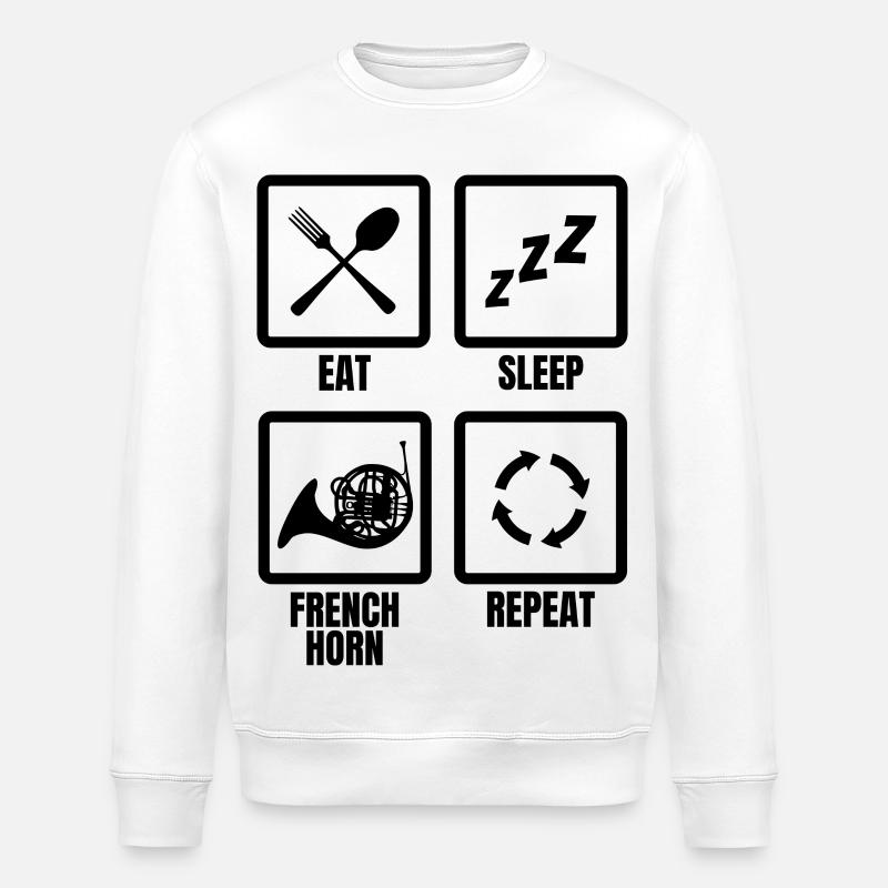 Waldhornist Zeitplan - Stanley/Stella Unisex Bio-Sweatshirt ROLLER - Weiß