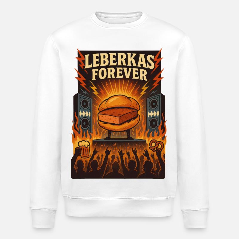 Leberkas Forever - Stanley/Stella Unisex Bio-Sweatshirt ROLLER - Weiß