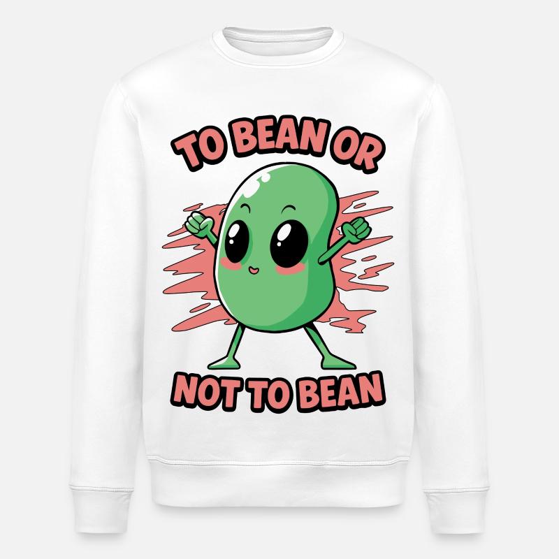 Bohne oder nicht Bohne - Stanley/Stella Unisex Bio-Sweatshirt ROLLER - Weiß