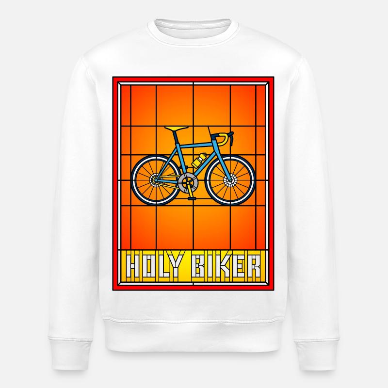 Saint Vélo en Verre Biker - Sweat bio ROLLER Stanley/Stella Unisexe - blanc