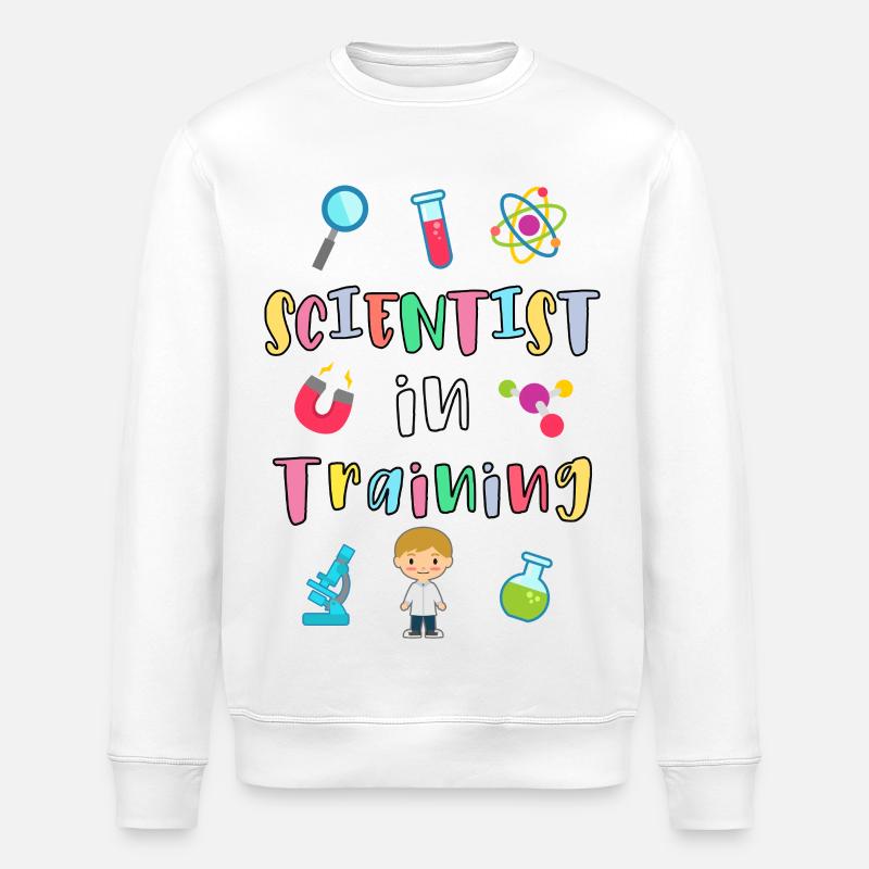 Junger Wissenschaftler in Ausbildung - Stanley/Stella Unisex Bio-Sweatshirt ROLLER - Weiß