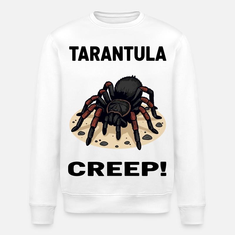 Mygale Creep Tarantula Araignée Exotique - Sweat bio ROLLER Stanley/Stella Unisexe - blanc