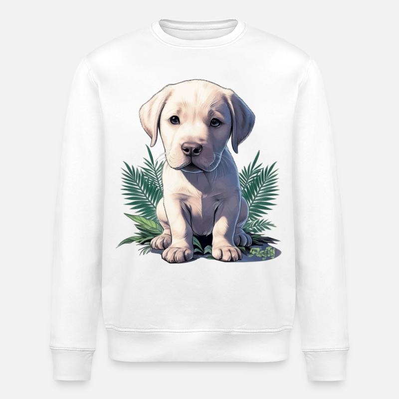 Chiot Tropical 🐾 - Sweat bio ROLLER Stanley/Stella Unisexe - blanc