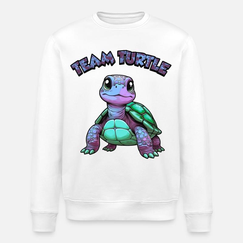Team Turtle - 2 - Stanley/Stella ROLLER Unisex Organic Sweatshirt - white