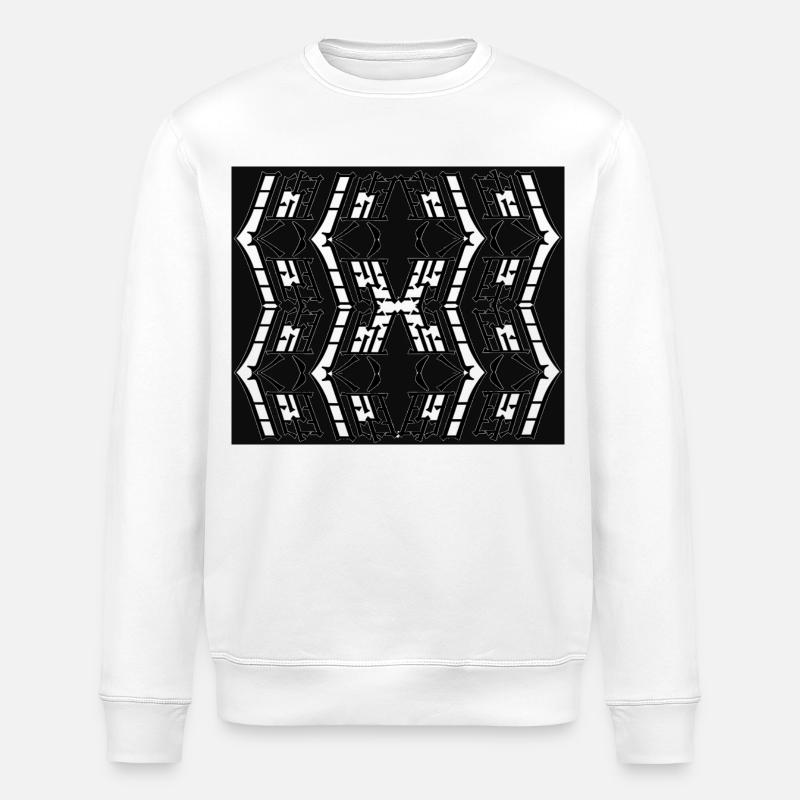 New Unique pattern - Stanley/Stella ROLLER Unisex Organic Sweatshirt - white