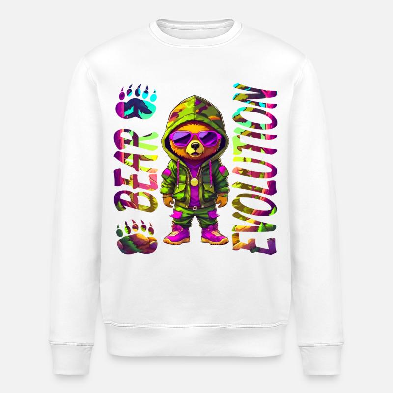 Évolution 1 - Sweat bio ROLLER Stanley/Stella Unisexe - blanc