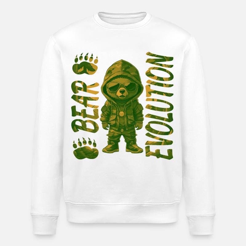 Évolution 2 - Sweat bio ROLLER Stanley/Stella Unisexe - blanc