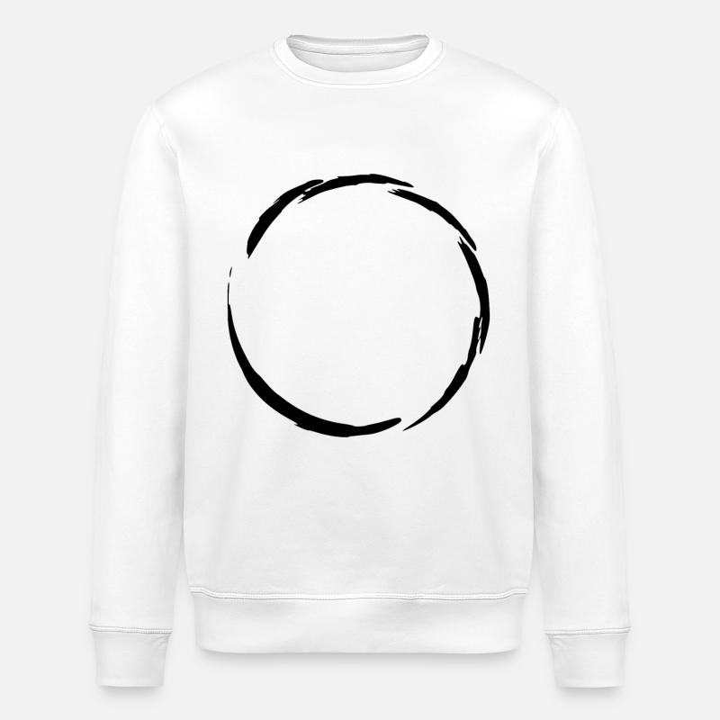 Symbole de cercle - Sweat bio ROLLER Stanley/Stella Unisexe - blanc