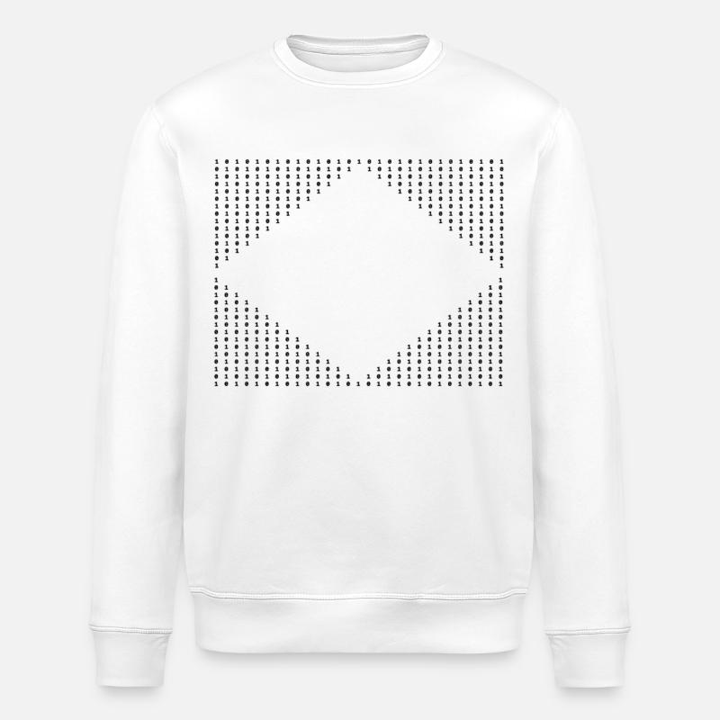 Zahlenmuster - Stanley/Stella Unisex Bio-Sweatshirt ROLLER - Weiß